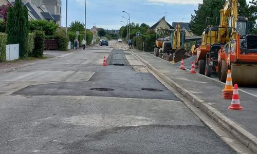 LA MAIRIE A VOTRE SERVICE : la réfection de la rue du stade est bientôt finie