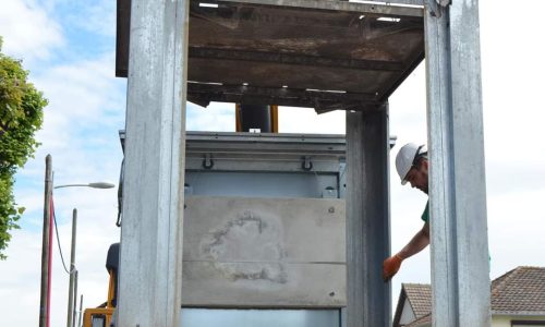 PROPRETÉ : installation de nouveaux points d’apports enterrés (poubelles enterrées) au rond-point des tennis