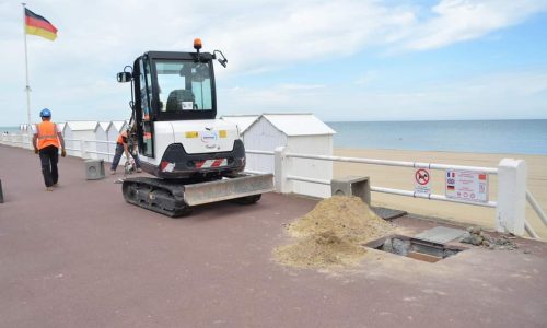 TRAVAUX : réfection d’installations électriques très vieillissantes sur notre digue