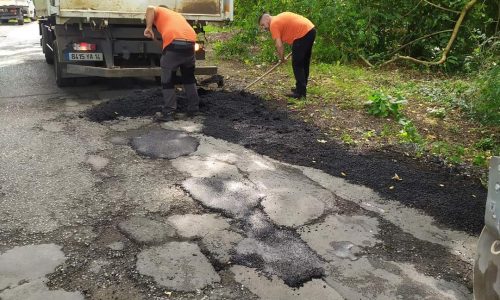 LA MAIRIE A VOTRE SERVICE : panel des différentes interventions du service voirie de la Mairie cette semaine