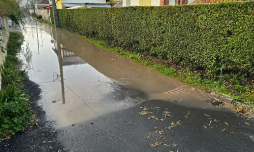 COMMUNICATION DE LA MAIRIE : inondation ce matin rue des Jardins