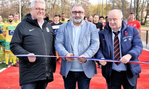 SPORT : le nouveau terrain synthétique de football de Villers-sur-Mer a été officiellement inauguré hier