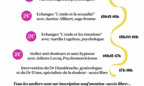 Bien vivre avec l’endométriose | Une matinée bien-être pour prendre soin de soi