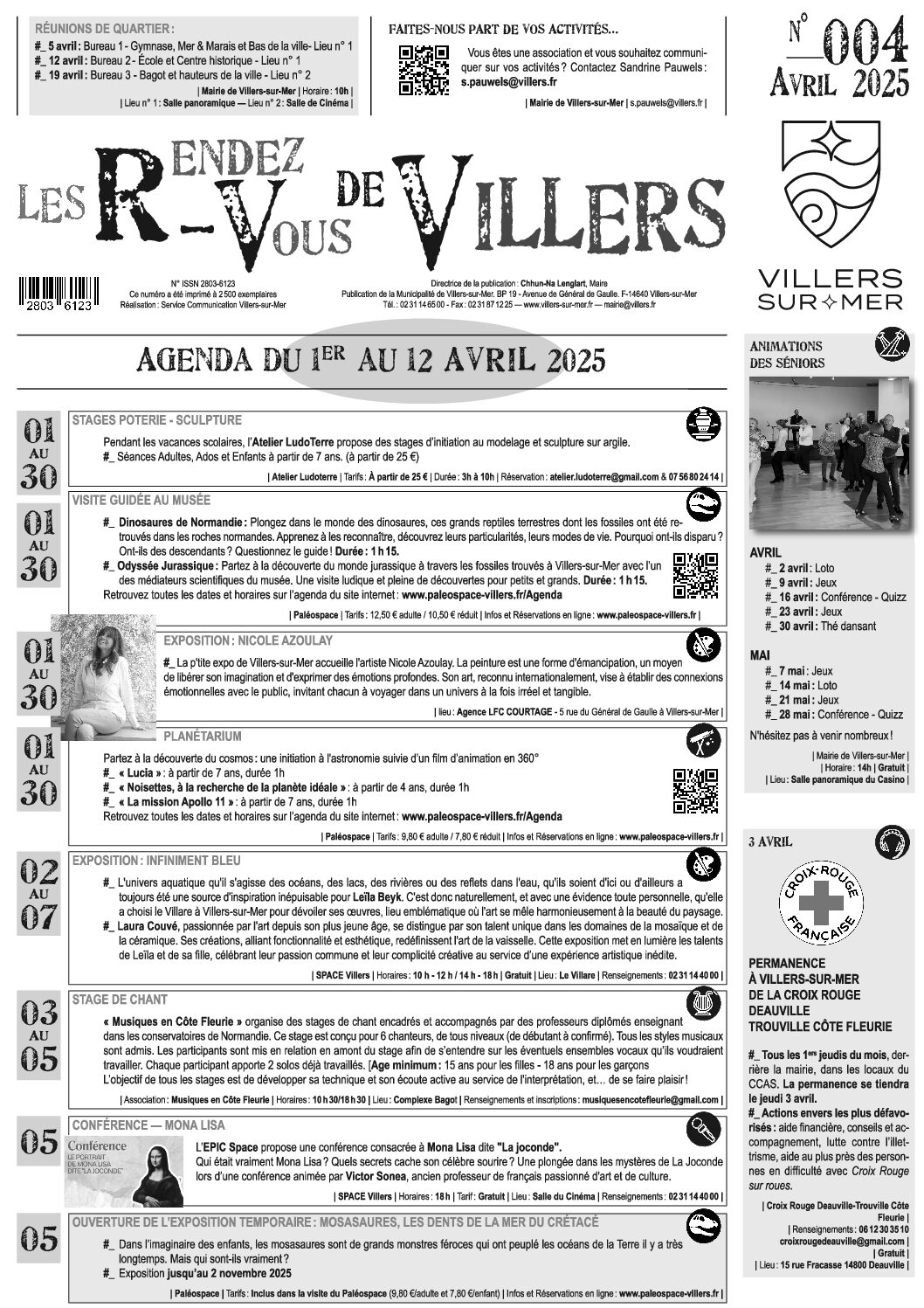 Les Rendez-Vous de Villers N°4 Avril du 1er au 12